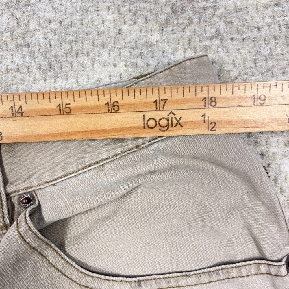 Vintage Y2K Tommy Hilfiger Denim Shorts Men 38 Tan Baggy Jorts Baggy Loose Skate - Picture 12 of 14